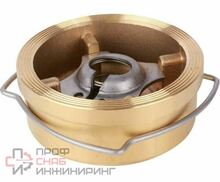 Клапан обратный осевой Tecofi CA7441 Ду100 Ру16 латунь межфланцевый