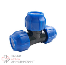 Тройник Valfex 32-20-32 обжим-обжим PP-R