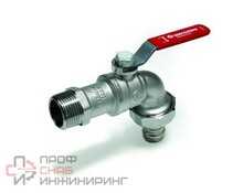 Кран шаровой водоразборный Ду20 Ру10,5 р/штуцер рычаг Giacomini