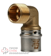 Угольник-переходник с наружной резьбой 3/4"х26 пресс, Stout