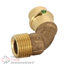 Угловой переход HP 90° Sanpress c SC-Contur 15x1/2", бронза, модель 2220