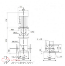 Насос Grundfos CR32-2 A-F-A-E-HQQE 3x400D 50 HZ