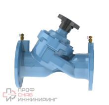 Клапан балансировочный Benarmo Ду125 Ру16 фл Kvs255.8 с ниппелями чугунный