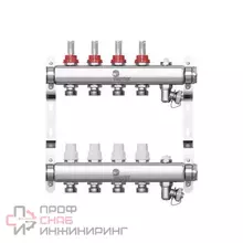 Группа коллекторная Wester нерж расход 1" м/м 4в 3/4" ЕК н/р в/к