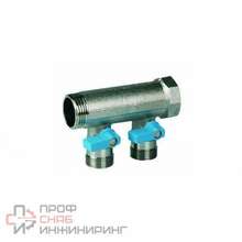 Коллектор Henco с шаровыми кранами под евроконус VB050503-BLAUW