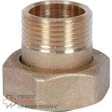 Штуцер с накидной гайкой под плоскую прокладку Stout G 1M-G1 1/4RN
