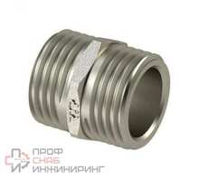 Ниппель РосТурПласт переходной НР 1/2"х3/8" никель RTP