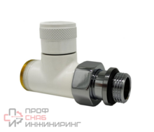 Прямой запорный вентиль SR Rubinetterie Tondera 1/2"х3/4" E, цвет белый