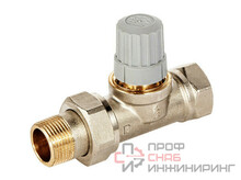 Клапан термостатический для центральных систем отопления прямой ROYAL THERMO 3/4" Click