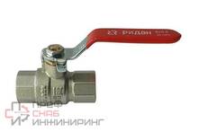 Шаровой латунный кран ВР-ВР полнопроходной, ручка-рычаг, BVR-R, Ридан 1 1/2"