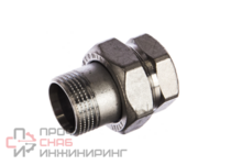 Сгон, прямой, НВ, 3/4", 3/4", латунь, хромированный Giacomini