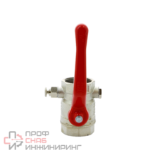 Кран шаровой ВВ 2' с заглушкой 1/4' и дренажным вентилем, ручка