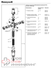 Фильтр миниплюс с редуктором Honeywell FK06-1/2"AA на холодную воду 100 мкм