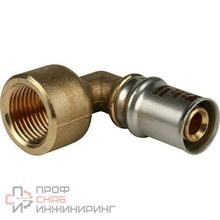 Угольник-переходник с ВР 1/2х16 прессовой STOUT