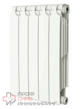Радиатор отопления Теплоприбор БР1-350/05 НПЛ биметаллический, с межосевым расстоянием 350мм, 5 секции, нижнее подключение слева