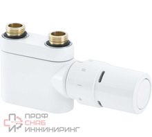 Терморегулирующий комплект Danfoss VHX и термоэлемент RAX для дизайн-радиаторов и полотенцесушителей белый прямой