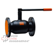 Кран шаровой ADL фланцевый DN100, PN16, БИВАЛ КШТ 12, сталь, с рычагом