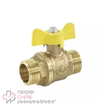 Кран шаровой лат газ Valfex 11Б27фтМ Ду15 Ру40 р/р полн баб