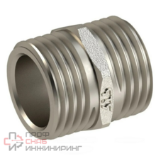 Ниппель РосТурПласт латунь Ду40 НР никель