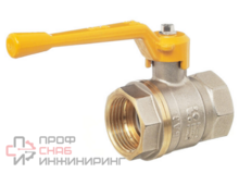 Кран шаровой Баз 11Б27п Dn32 Pn40 газ вр/вр рычаг никель, серия Standart