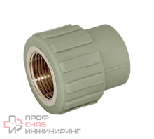 Муфта VALFEX PP-R сер комб Дн25х1" ВР 10129225Г