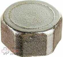 Заглушка латунь никелированная РОСТУРПЛАСТ G3/4 ВР