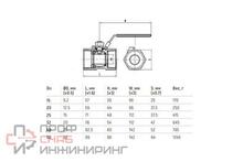 Кран шаровой Benarmo Ду20 Ру63 м/м нержавеющая сталь