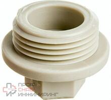 Заглушка резьбовая PPR РОСТУРПЛАСТ PN25 с резьбой 1"