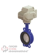 Затвор дисковой межфланцевый с электроприводом TECOFI 3Ф-400V ДУ 300