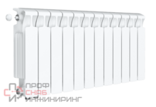 Радиатор биметаллический Rifar Monolit Ventil 350/12, левое подключение (без H-образного узла)