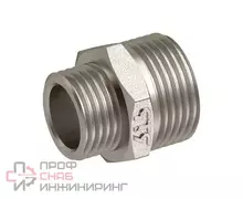 Ниппель латунный переходный Ду40х32 НР никель РосТурПласт 29285