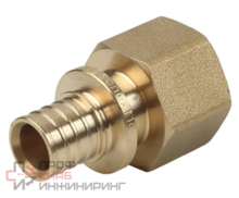 Переходник 25-3/4", Sanext, надвижная гильза-резьба, вн., латунь