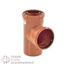 Тройник Ostendorf НПВХ кор б/н Дн200х110х87гр в/к KGEA 223430