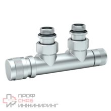 Узел нижнего подключения SR Rubinetterie Tondera угловой 1/2"х3/4"Е хром матовый левый