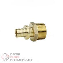 Муфта Varmega Slide-fit переходная с НР резьбой 25х1/2" латунная аксиальная