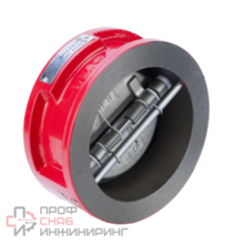 Обратный клапан КРАСНЫЙ межфланцевый Ду150 REON тип RSV30 (PN16, Тmax=120°С, диск AISI304)