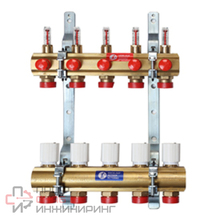 Сборный коллекторный узел Giacomini с расходомерами 1 1/4" x 18 /11