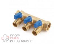 Коллектор General Fittings 6200 (2 выхода) синий шаровой