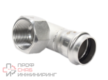 Отвод 90 28-1", WAAG Heavy Inox, пресс-резьба, вн., сталь нержавеющая