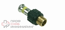 Переходник 20-3/4" Henco PKG 17 пресс-резьба нар. PVDF газ