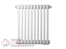 Радиатор трубчатый Zehnder Charleston Retrofit 3057, 28 сек.1/2 ниж.подк. RAL9016 (кроншт.в компл)