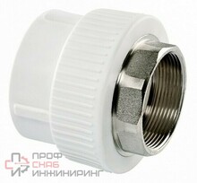 Муфта Fusitek комб. шестигр. с вн.р. PPR (W) - 50 х 1 1/2" (5 шт / 40 шт)