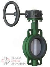 Затвор поворотный диск. GALA 2302Н, корп. чугун GGG40, диск н/с BS EN 304C 15, седло EPDM HT, -10...+120°C, PN16, м/ф, DN300, р-р