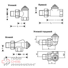 Термоклапан Honeywell DN20 PN10 3/4", Kvs 1.95