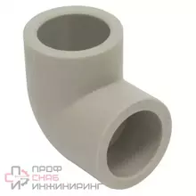 Угольник TEBO сер. PP-R 90 град. 75 (2/20)