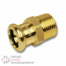 Переходник Sanha 8000 28-3/4" пресс-резьба наружная бронза