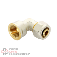 Угольник 26-3/4" General Fittings 5300 обжим-резьба, вн., латунь никелированная