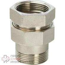 Разъемное соединение американка STOUT ВН никелированное уплотнение под гайкой 1 1/2