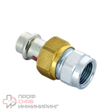 Разъемное соединение Prestabo c SC-Contur, 15x1/2", нелегированная сталь, с плоским уплотнением, внутренняя резьба, модель 1162