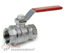 Кран шаровой, R850, 1/2", ВВ, ручка-рычаг красный, хромированный Giacomini